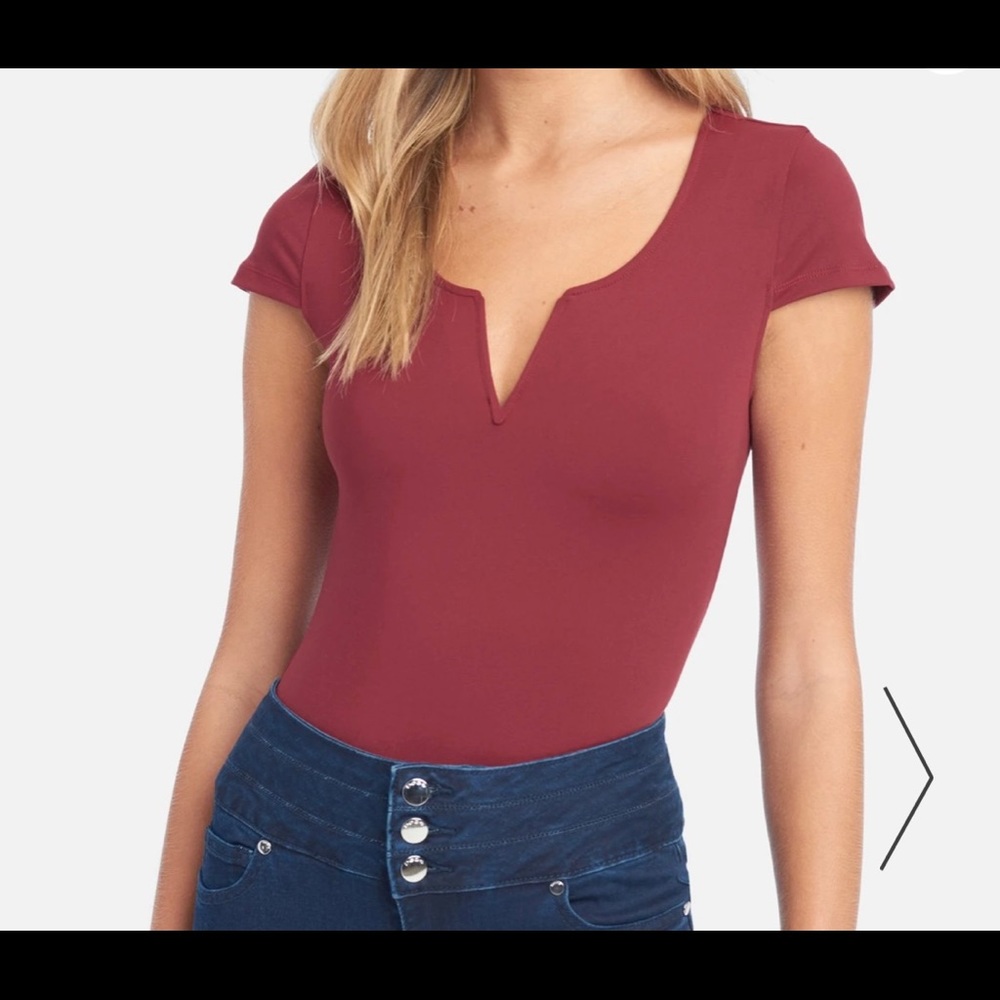 Bebe Red Bodysuit